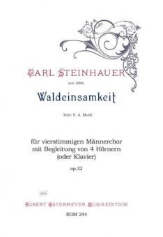 Waldeinsamkeit op. 32 (um 1880) 