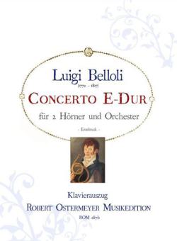 Konzert für 2 Hörner und Orchester E-Dur (1800) (Erstdruck) 