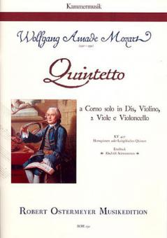 Quintetto Es-Dur KV 407 'Hornquintett oder Leitgebisches Quintett' (Erstdruck der Abschrift Seitenstetten) 
