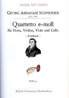 Quartetto e-Moll (1806) (Erstdruck) 