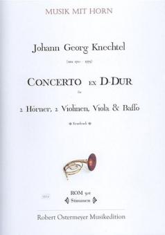 Concerto ex D-Dur für 2 Hörner, 2 Violinen, Viola, Basso (um 1750) (Erstdruck) 