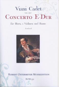 Concerto a 4 Horn, 2 Violinen, Basso E-Dur (Erstdruck) 