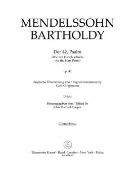 Der 42. Psalm 'Wie der Hirsch schreit' op. 42 
