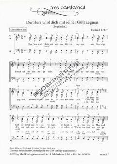 Der Herr wird dich mit seiner Güte segnen 