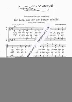 Ein Lied, das von den Bergen schallt 