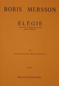 Elégie aus der Suite Terpsichore für großes Orchester 