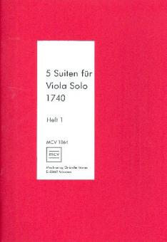 5 Suiten für Viola Solo 1740 Heft 1 