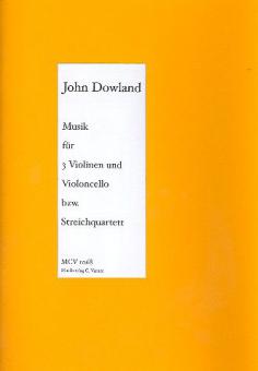Musik für Streichquartett oder drei Violinen und Violoncello 