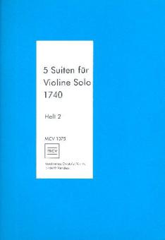 5 Suiten für Violine Solo 1740 Heft 2 