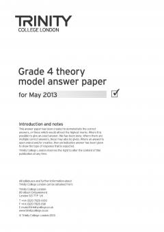 Theory Model Answer Paper Grade 4 2013 