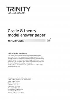 Theory Model Answer Paper Grade 8 2013 