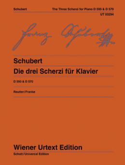 Die drei Scherzi für Klavier D 593/1-2, D 570 
