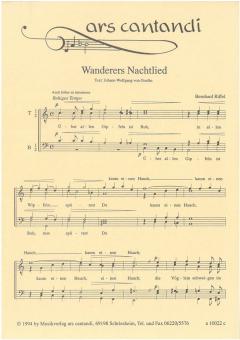 Wanderers Nachtlied 