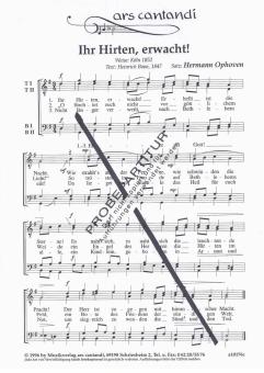 Ihr Hirten, erwacht 