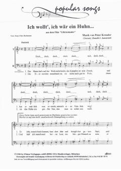Ich wollt' ich wär' ein Huhn 