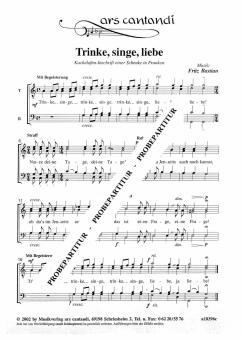 Trinke, singe, liebe 