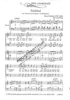 Trinklied aus ' Antonius u. Kleopatra' 