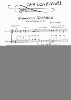 Wanderers Nachtlied 