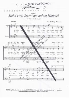 Stehn zwei Stern' am hohen Himmel 