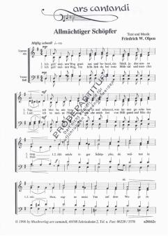 Allmächtiger Schöpfer 