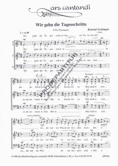 Wir gehn die Tagesschritte 