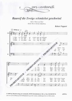 Rauhreif die Zweige schmücket geschwind 