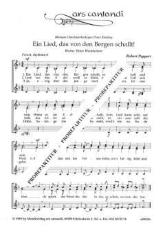 Ein Lied, das von den Bergen schallt 