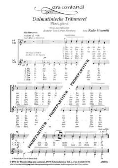 Dalmatinische Träumerei/ Plovi, Plovi 