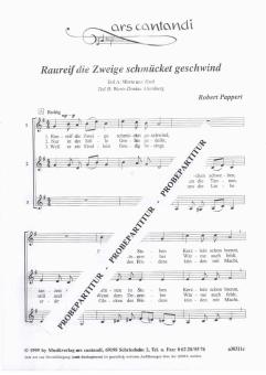 Rauhreif die Zweige schmücket geschwind 