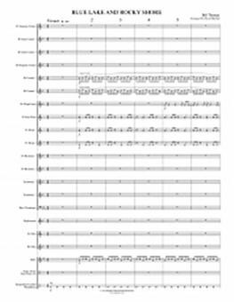 Blue Lake And Rocky Shore 