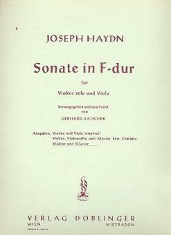 Sonate Nr. 1 F-Dur Hob. VI:1 