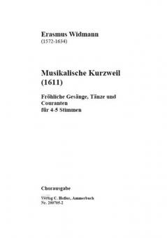 Die Musikalische Kurzweil für vier bis fünf Stimmen 