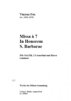Missa in honoris Sancta Barbarae 