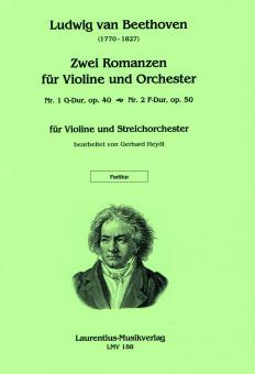 Zwei Romanzen Violine und Streichorchester 