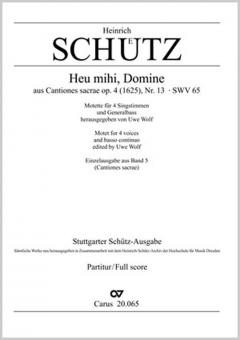 Heu mihi, Domine SWV 65 