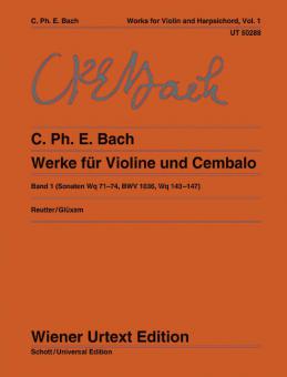 Werke für Violine und obligates Cembalo (Klavier) Band 1 