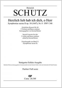 Herzlich lieb hab ich dich, o Herr SWV 348 