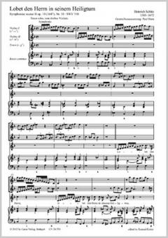 Lobet den Herrn in seinem Heiligtum SWV 350 