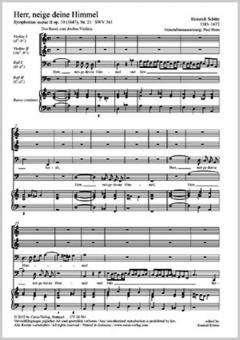 Herr, neige deine Himmel SWV 361 