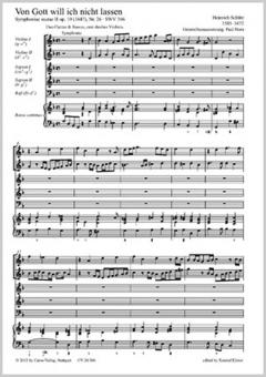 Von Gott will ich nicht lassen SWV 366 