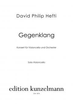 Gegenklang, Konzert für Violoncello (Solo-Violoncello) 