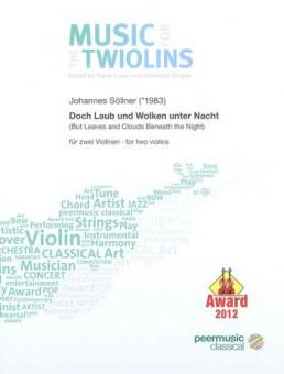 Doch Laub und Wolken unter Nacht 