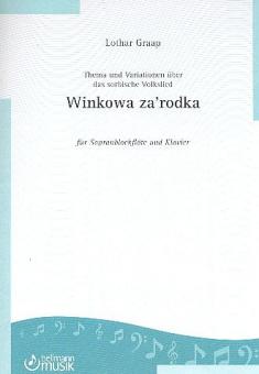 Thema und Variationen über das sorbische Volkslied 'Winkowa za'rodka' 