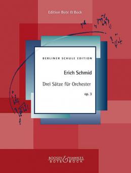 Drei Sätze für Orchester op. 3 Standard