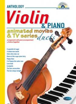 Animated Movies and TV Duets for Violin And Piano 