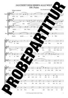 Jauchzet dem Herrn alle Welt Nr. 2 A-Dur op. 69 Standard