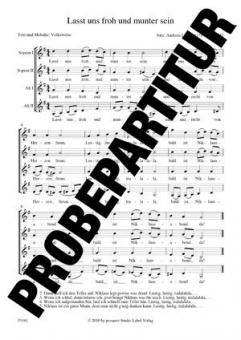 Lasst uns froh und munter sein Standard