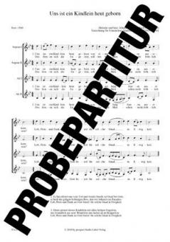 Uns ist ein Kindlein heut geborn Standard
