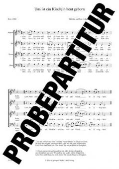 Uns ist ein Kindlein heut geborn Standard