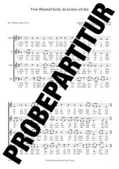 Vom Himmel hoch, da komm ich her Standard